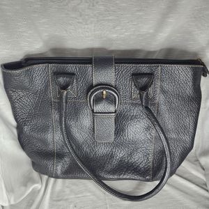 Nordstrom Brand Black Leather Handbag